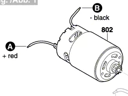 Moteur courant continu 14,4V / 18V réf. 2 609 005 257 BOSCH